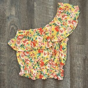 [NWOT] American Eagle One Shoulder Floral top SZ - XS